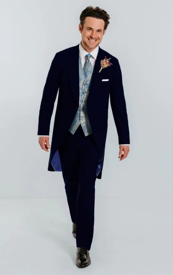 Wedding Waistcoat Duck Egg Blue Double Breasted Waistcoat Dobell