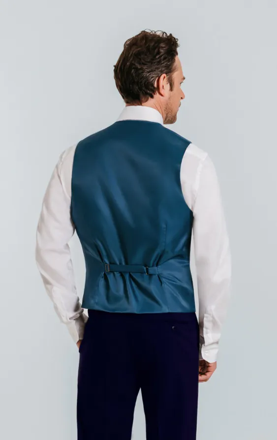 Duck Egg Blue Paisley Waistcoat - photo 3 Duck Egg Blue Paisley Waistcoat - photo 3