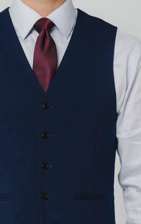 Blue Slim Fit Waistcoat - photo 1