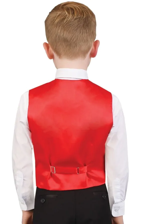 Boys red waistcoat on sale