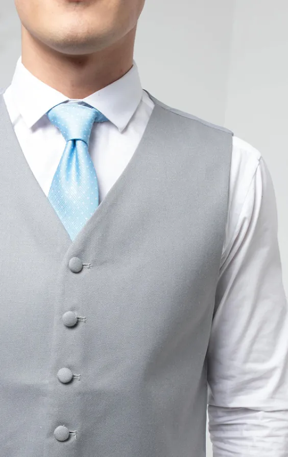 Dove Grey Single Breasted Morning Suit Waistcoat - photo 1 Dove Grey Single Breasted Morning Suit Waistcoat - photo 1