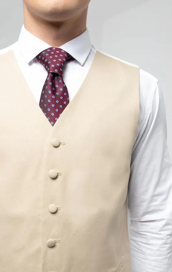 Gold/Buff Single Breasted Morning Suit Waistcoat - photo 1 Gold/Buff Single Breasted Morning Suit Waistcoat - photo 1