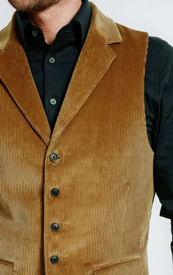 Corduroy waistcoat mens sale