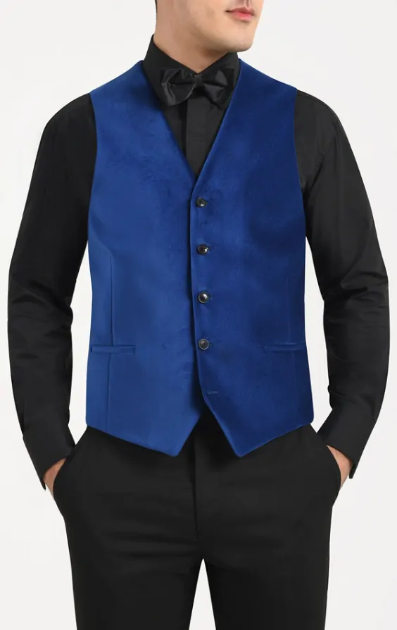 Navy blue velvet waistcoat new arrivals
