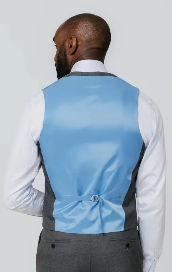 Grey Slim Fit Waistcoat - photo 2