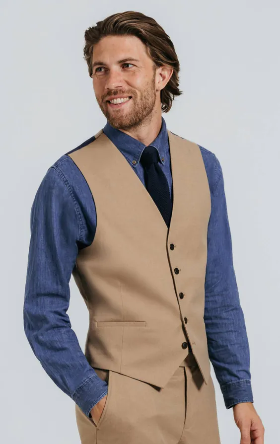 Camel Twill Waistcoat Camel Twill Waistcoat