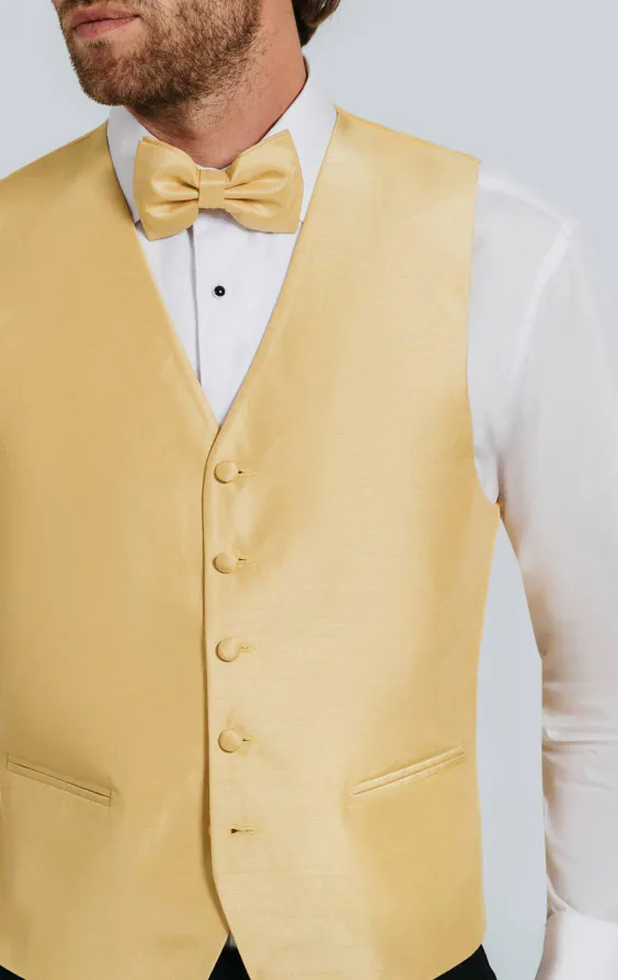 Dark Gold Dupion Waistcoat - photo 1 Dark Gold Dupion Waistcoat - photo 1