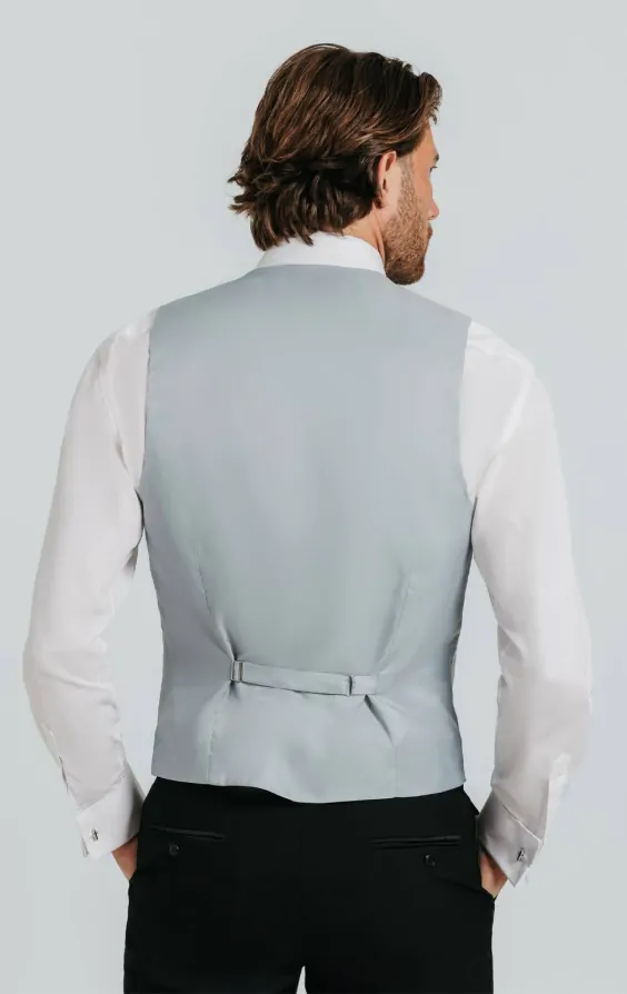 Light Green Dupion Waistcoat thumbnail 3