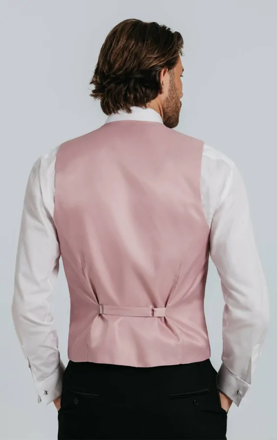 Pink Dupion Waistcoat thumbnail 3