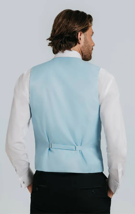 Powder Blue Dupion Waistcoat - photo 2 Powder Blue Dupion Waistcoat - photo 2