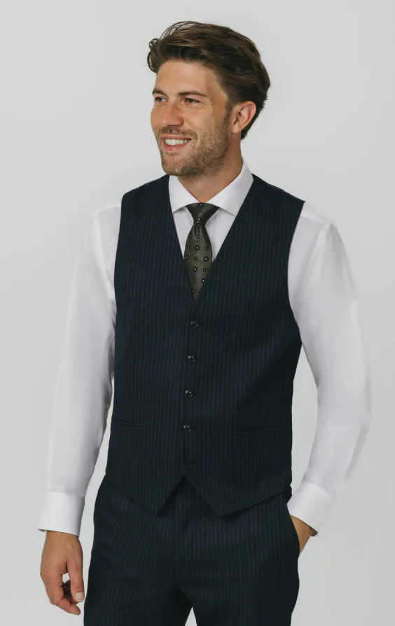 Navy Chalkstripe Suit Jacket - photo 7 Navy Chalkstripe Suit Jacket - photo 7