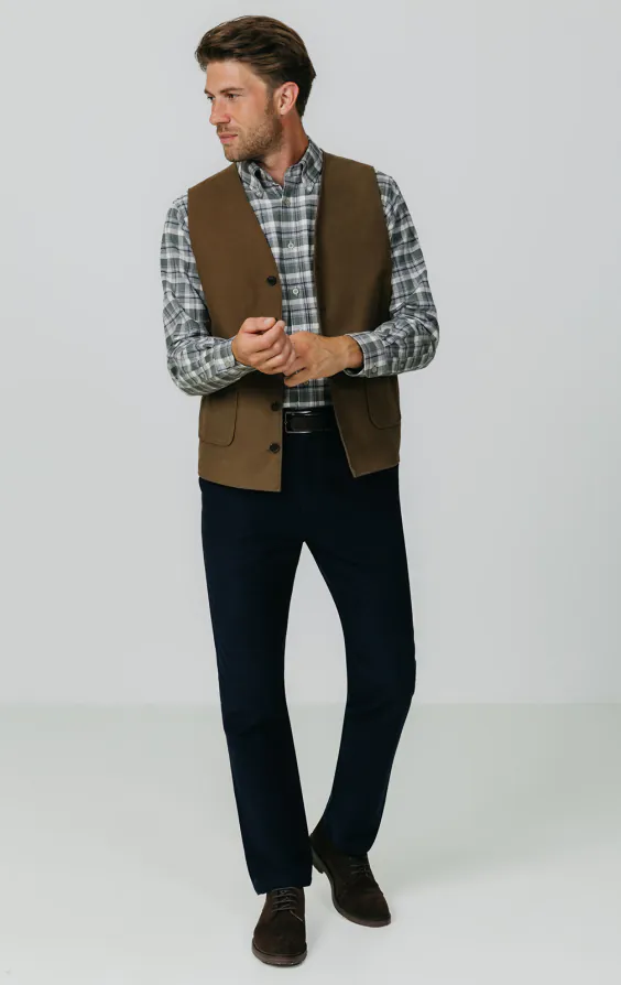 Taupe Moleskin Waistcoat - photo 1 Taupe Moleskin Waistcoat - photo 1