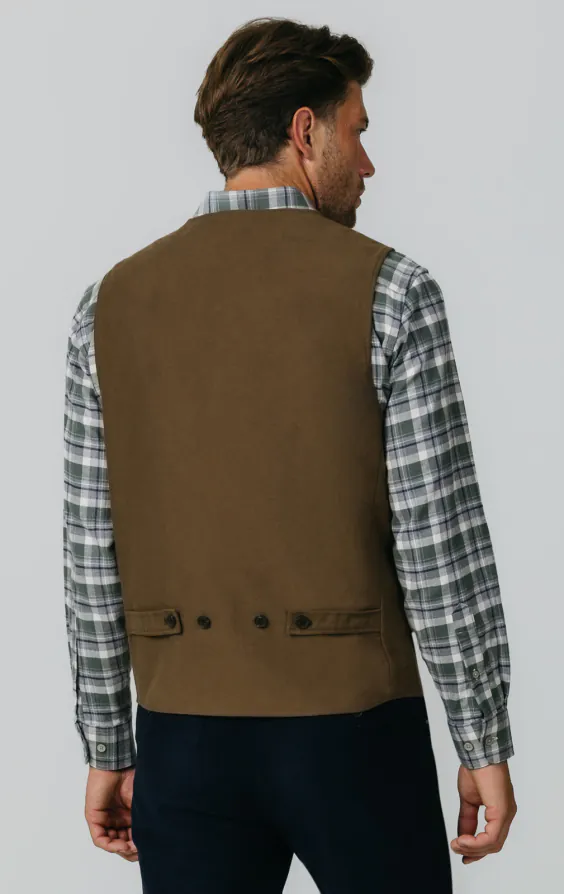 Taupe Moleskin Waistcoat - photo 3 Taupe Moleskin Waistcoat - photo 3