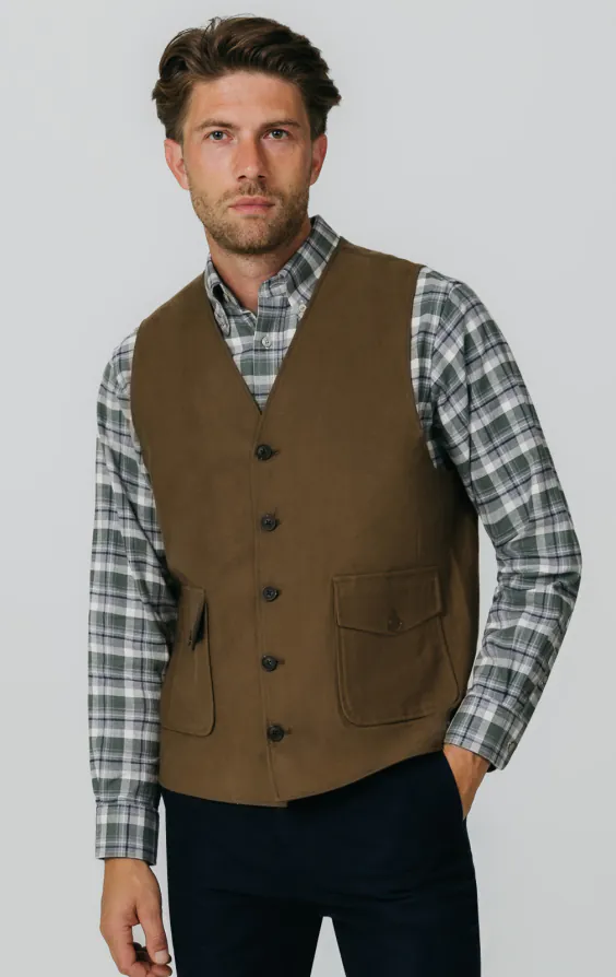 Taupe Moleskin Waistcoat Taupe Moleskin Waistcoat