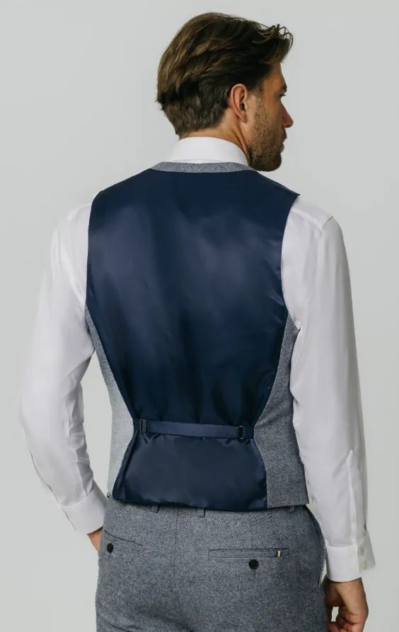 Blue Donegal Tweed Waistcoat - photo 2 Blue Donegal Tweed Waistcoat - photo 2