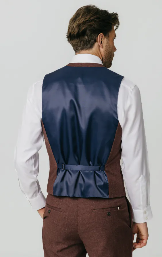 Dark Rosewood Weave Waistcoat - photo 2