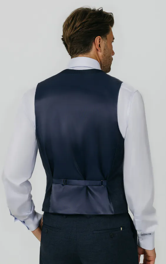 Blue Weave Waistcoat thumbnail 3