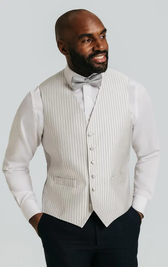Heirloom Silver Stripe Waistcoat primary image