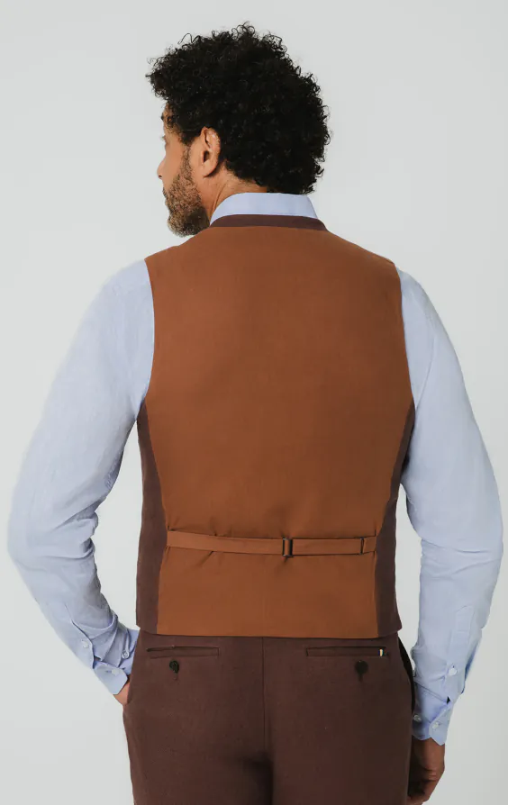 Mocha Linen Waistcoat - photo 2 Mocha Linen Waistcoat - photo 2