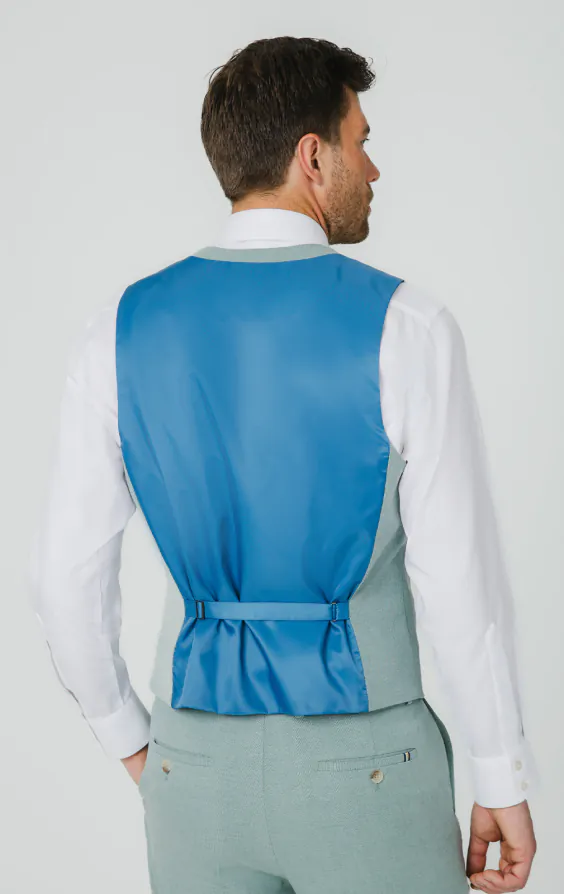 Mint Green Hopsack Waistcoat - photo 2 Mint Green Hopsack Waistcoat - photo 2