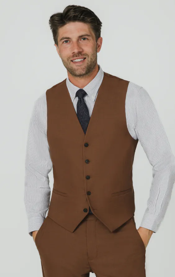 Mid Brown Twill Suit Jacket - photo 7 Mid Brown Twill Suit Jacket - photo 7