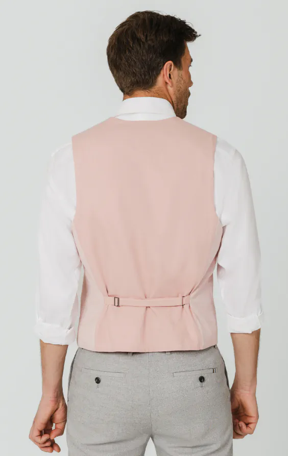 Light Pink Textured Weave Waistcoat - photo 2 Light Pink Textured Weave Waistcoat - photo 2