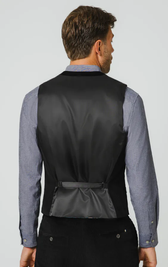 Black Corduroy Waistcoat - photo 2
