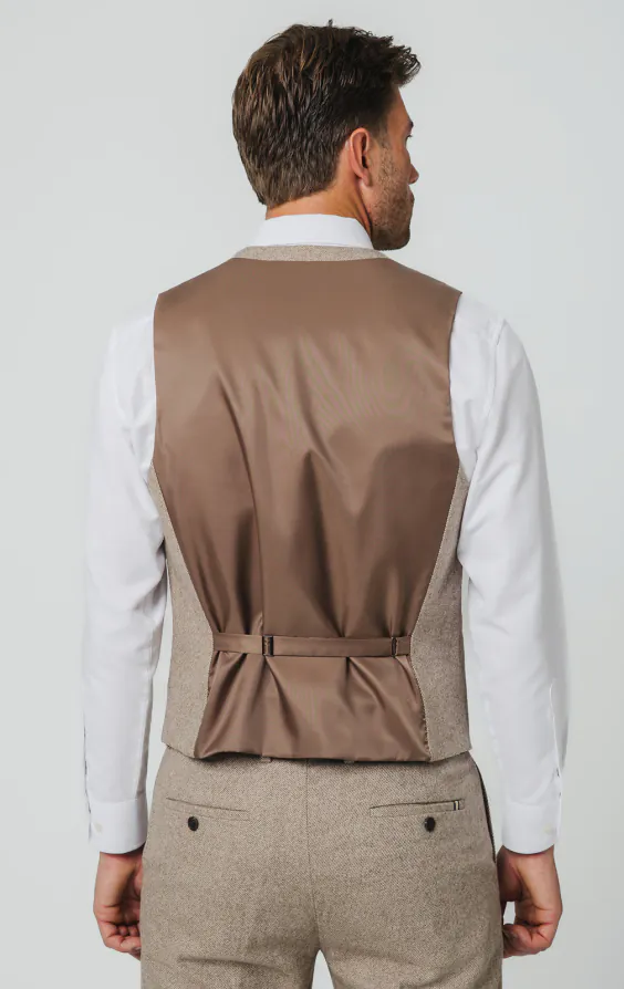 Camel Twill Tweed Waistcoat - photo 2 Camel Twill Tweed Waistcoat - photo 2
