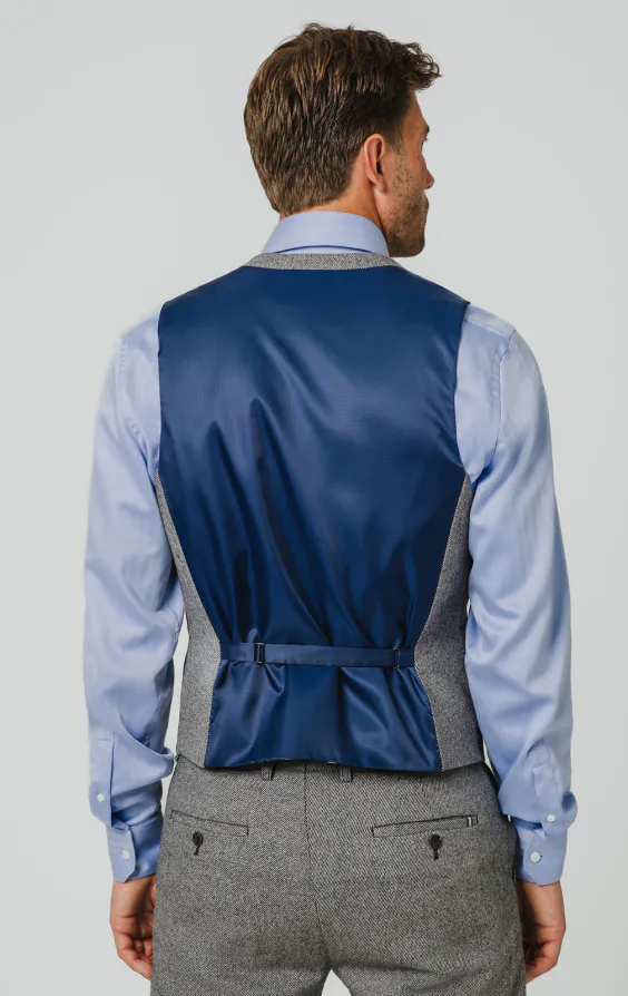 Grey Twill Tweed Waistcoat - photo 2 Grey Twill Tweed Waistcoat - photo 2
