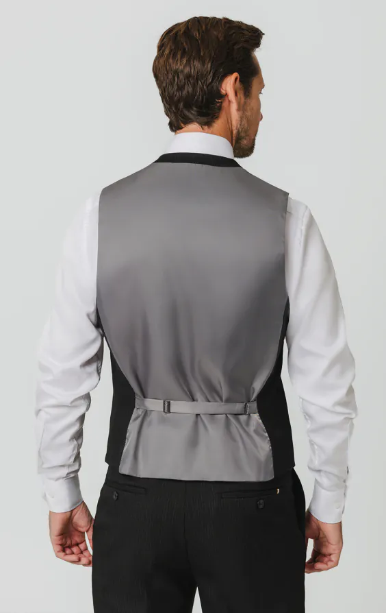 Black Pinstripe Waistcoat - photo 2 Black Pinstripe Waistcoat - photo 2