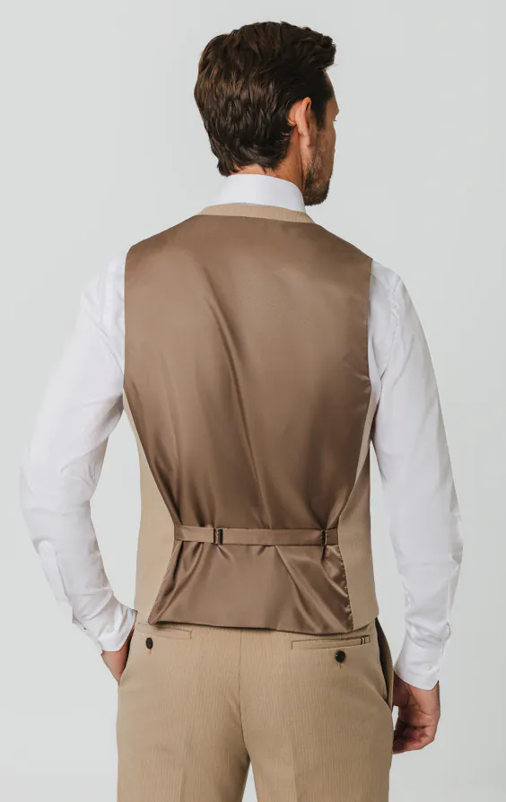 Camel Pinstripe Waistcoat - photo 2 Camel Pinstripe Waistcoat - photo 2