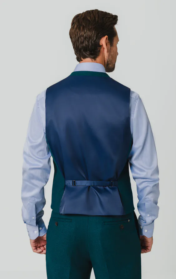 Teal Wool Flannel Waistcoat - photo 2 Teal Wool Flannel Waistcoat - photo 2