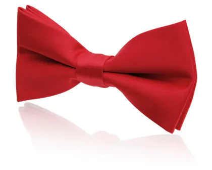 Boys Pre-Tied Red Bow Tie