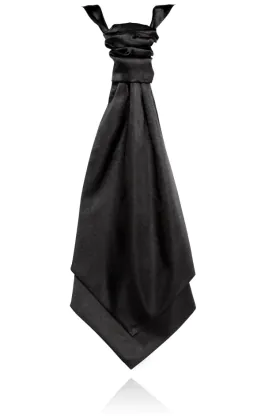 Boys Black Satin Cravat