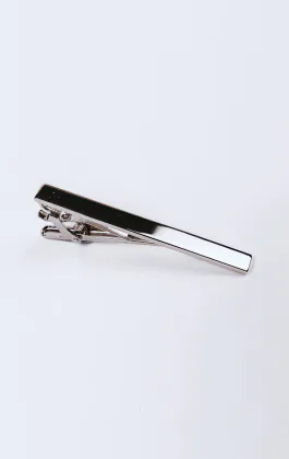 Silver Coloured Tie Clip