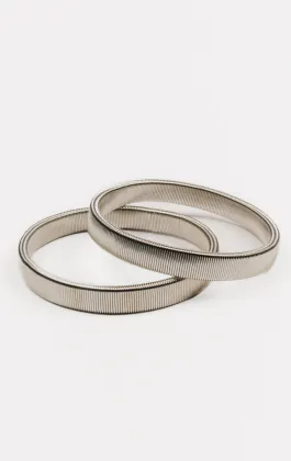 Silver Coloured Shirt Armbands