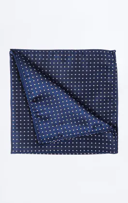 Blue with White Dot Handkerchief