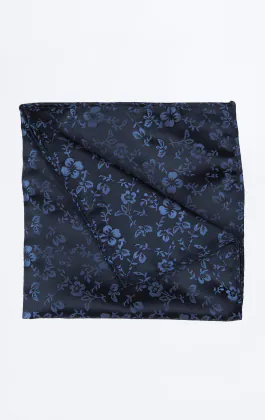 Navy & Blue Floral Handkerchief