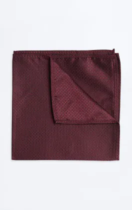 Burgundy Textured Handkerchief