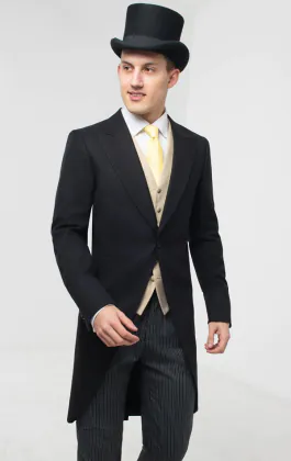 2 Piece Morning Suit, Top Hat, Waistcoat, Dress Shirt