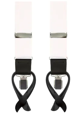 Luxury 2-in-1 White Braces - 35mm