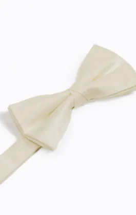 Big & Tall Ivory Dupion Bow Tie