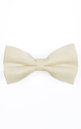 Big & Tall Ivory Dupion Bow Tie