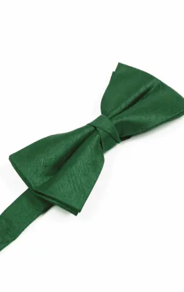 Racing Green Dupion Bow Tie