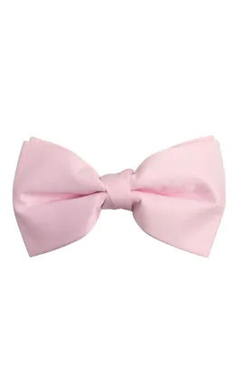 Pink Poly Bow Tie (Pre-Tied & Self-Tie)