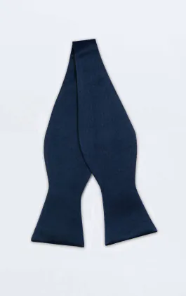 Navy Blue Bow Tie (Pre-Tied & Self-Tie)