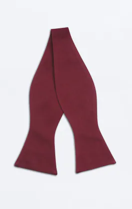 Self-Tie Burgundy Bow Tie