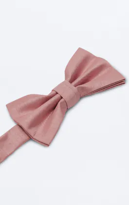 Dusty Pink Dupion Bow Tie