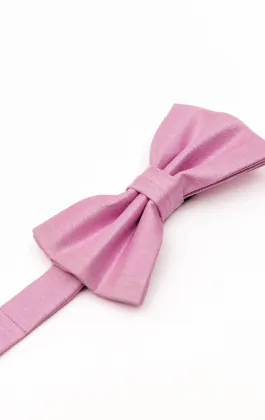 Pink Dupion Bow Tie