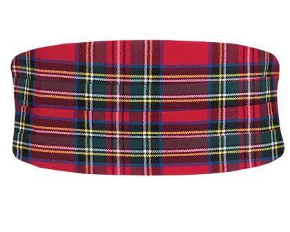 Red Tartan Cummerbund
